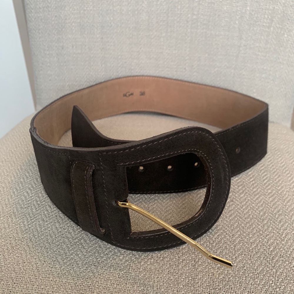 ⭐️BGN Dark Brown Suede Belt